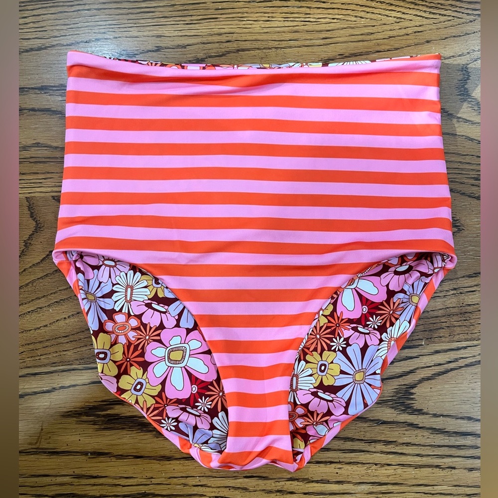 NWT Lime Ricki Reversible Bikini Bottoms
